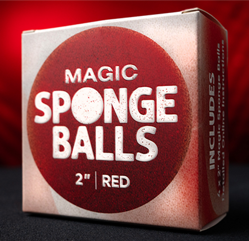 Super Sponge Balls Murphy's Magic 4 Pack 2 inch Trick Red Super Sponge Balls Murphy's Magic 4 Pack 2 inch Trick Red