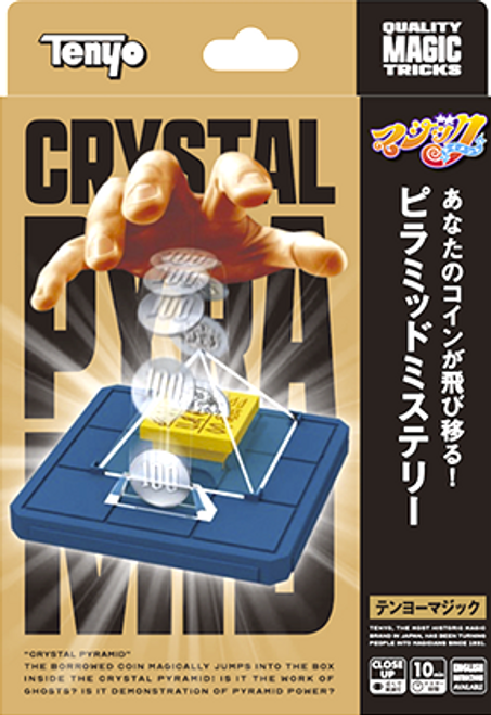 Crystal Pyramid Tenyo Magic Trick Coin Close Up