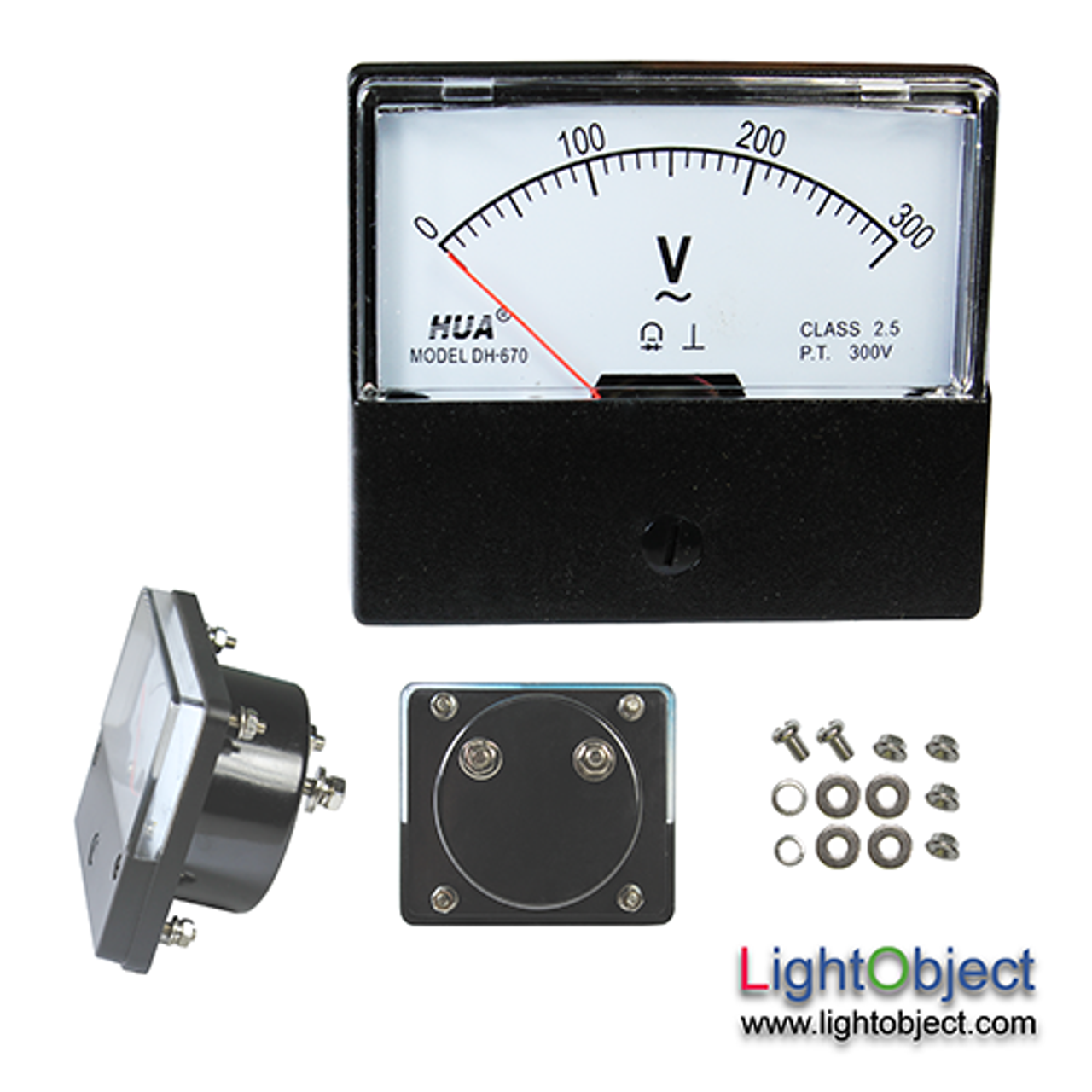 AC 0-300V Analog Panel Volt Meter - LightObject