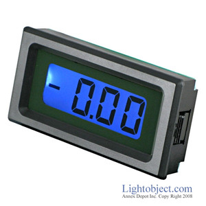 3-1/2 Digital Blue LCD DC 2V 20V Meter (8035) 3-1/2 Digital Blue LCD DC 2V 20V Meter (8035)