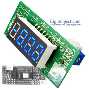 Miniature 3-1/2 Digital Blue LED DC 200V Meter Miniature 3-1/2 Digital Blue LED DC 200V Meter