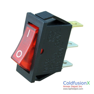 110V-250V 8A Power Switch Red w/ 12V Light. A pack of 5 110V-250V 8A Power Switch Red w/ 12V Light. A pack of 5
