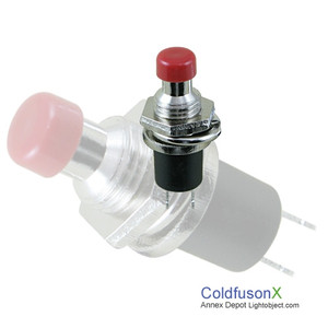 A pack of 5 Press/Push button switch (Red & normally closed)