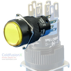Orange SPDT Push Button (momentary) Switch w/ light Orange SPDT Push Button (momentary) Switch w/ light