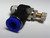Pneumatic Snap-in Male Fitting Connector Adjustable(6mm)