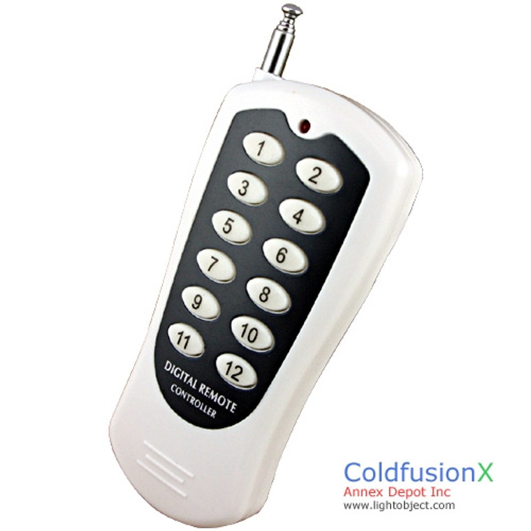 12CH RF Wireless White Remote Control