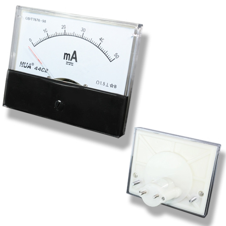 Large DC 50mA Analog Panel Meter