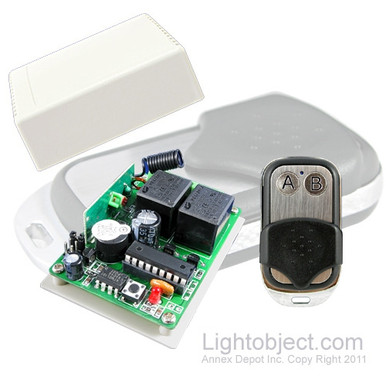 2Ch RF Remote Control 1527 Tx/Rx Kit (metal case) - LightObject ...