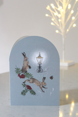 Hares Greetings Card