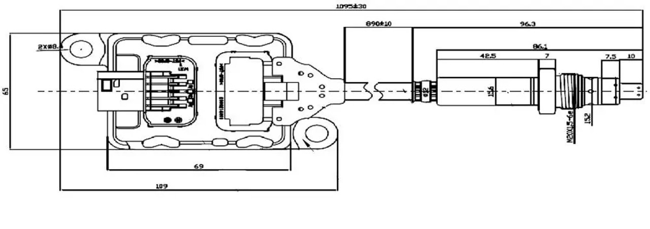 Cummins 2872948 / 2872948NX / 2872948RX Gen 2.0 NOx Sensor