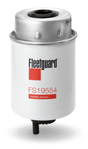 Fleetguard FS19554 Fuel Water Separator Cross Reference: Donaldson P551427 Fuel Water Separator, Baldwin BF7672-D Fuel Water Separator, Napa 3638 Fuel Water Separator, Wix 33638 Fuel Water Separator, Carquest 96293 Fuel Water Separator, Luber Finer L8681F Fuel Water Separator