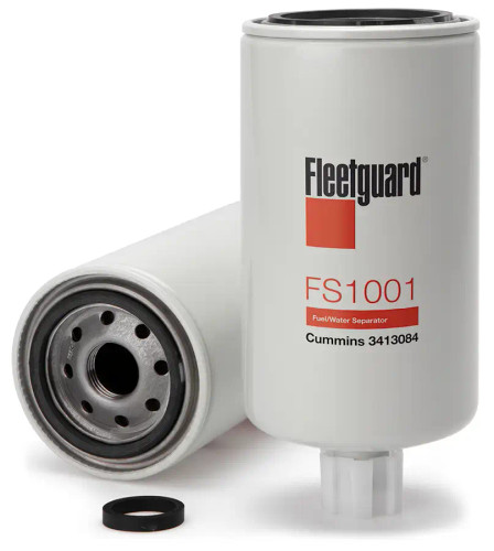 Fleetguard FS1001 Fuel Water Separator Cross Reference: Donaldson P551001 Fuel Water Separator, Baldwin BF1258 Fuel Water Separator, Napa 3407 Fuel Water Separator, Wix 33407 Fuel Water Separator, Carquest 86407 Fuel Water Separator, Luber Finer LFF1001 Fuel Water Separator
