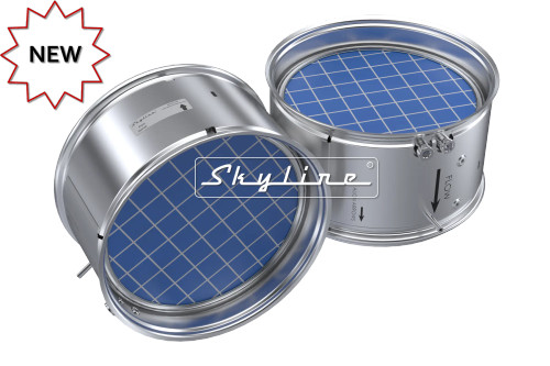 Cummins 5418493 DPF Filter - Front and Side View