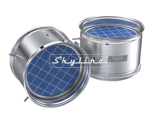 Cummins A055Y242 DPF Filter - Front and Side View