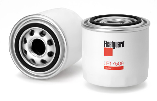 Fleetguard LF17509 Oil Filter Cross Reference: Donaldson P577086 Oil Filter, Baldwin B7499 Oil Filter, Napa 400061 Oil Filter, Wix WL10061 Oil Filter, Carquest 94123 Oil Filter