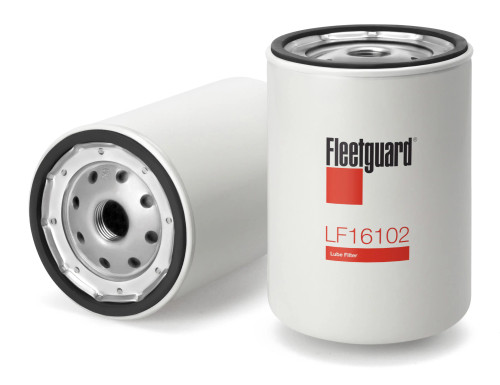 Fleetguard LF16102 Oil Filter Cross Reference: Donaldson P550518 Oil Filter, Baldwin B1441 Oil Filter, Napa 7202 Oil Filter, Wix 57202 Oil Filter, Carquest 84202 Oil Filter, Luber Finer LFP2999 Oil Filter