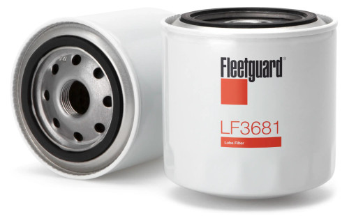 Fleetguard LF3681 Oil Filter Cross Reference: Donaldson P550965 Oil Filter, Baldwin B329 Oil Filter, Napa 1372 Oil Filter, Wix 51372 Oil Filter, Carquest 85372 Oil Filter