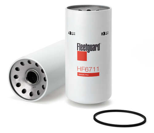 Fleetguard HF6711 Hydraulic Filter Cross Reference: Donaldson P550252 Hydraulic Filter, Baldwin BT389-10 Hydraulic Filter, Napa 1860 Hydraulic Filter, Wix 51860 Hydraulic Filter, Carquest 96385 Hydraulic Filter, Luber Finer LFH4915 Hydraulic Filter