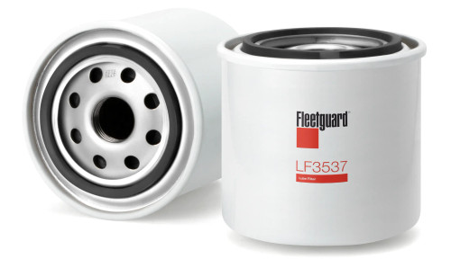 Fleetguard LF3537 Oil Filter. Cross Reference: Donaldson P502007 Oil Filter, Baldwin B1402 Oil Filter, Napa 1356 Oil Filter, Wix 51356 Oil Filter, Carquest 84356 Oil Filter, Luber Finer PH2867 Oil Filter