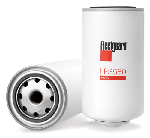Fleetguard LF3580 Oil Filter Cross Reference: Donaldson P550299 Oil Filter, Baldwin BT839-10 Oil Filter, Napa 1773 Oil Filter, Wix 51773 Oil Filter, Carquest 85191 Oil Filter, Luber Finer PH2815 Oil Filter