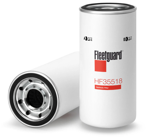 Fleetguard HF35518 Hydraulic Filter Cross Reference: Donaldson P551364 Hydraulic Filter, Baldwin BT9439 Hydraulic Filter, Napa 40073 Hydraulic Filter, Wix WL10073 Hydraulic Filter, Carquest 94214 Hydraulic Filter, New Holland 86991559 Hydraulic Filter, New Holland 85825356 Hydraulic Filter