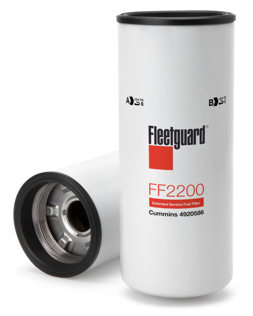 Fleetguard FF2200 Fuel Filter Cross Reference: Napa 3711 Fuel Filter, Wix 33711 Fuel Filter, Carquest 86711 Fuel Filter, Luber Finer LFF2201 Fuel Filter, Baldwin BF7766 Fuel Filter, Donaldson P552200 Fuel Filter
