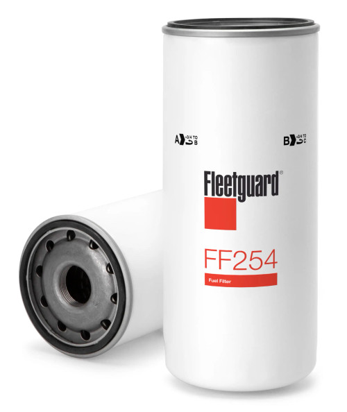 Fleetguard FF254 Fuel Filter Cross Reference: Napa 3721 Fuel Filter, Wix 33721 Fuel Filter, Carquest 96831 Fuel Filter, Luber Finer LFF8059 Fuel Filter, Baldwin FF254 Fuel Filter, Donaldson P550529 Fuel Filter