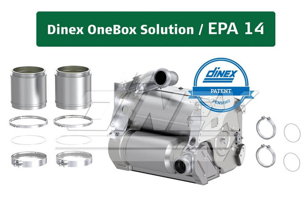 A0004900736 One Box exhaust treatment OEM Cross Reference: Detroit Diesel RA0004900736 One Box and EA0004900736 One Box systems