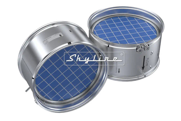 Cummins 5633758 DPF Filter - Front and Side View