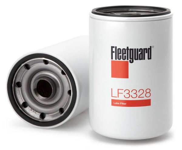 Fleetguard LF3328 Oil Filter. Cross Reference: Donaldson P559128 Oil Filter, Baldwin B75 Oil Filter, Napa 1798 Oil Filter, Wix 51798 Oil Filter, Carquest 85798 Oil Filter, Luber Finer LFP6007 Oil Filter