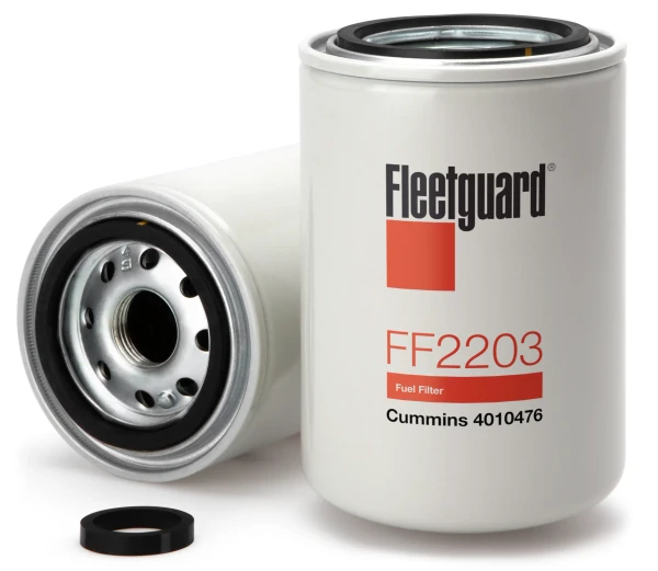 Fleetguard FF2203 Fuel Filter Cross Reference: Napa 3691 Fuel Filter, Wix 33691 Fuel Filter, Carquest 86691 Fuel Filter, Luber Finer LFF2203 Fuel Filter, Baldwin BF7760 Fuel Filter, Donaldson P552203 Fuel Filter