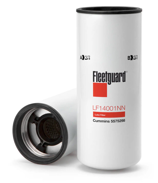 Fleetguard LF14001NN Oil Filter Cross Reference: Donaldson DBL7900 Oil Filter, Baldwin B40145 Oil Filter, Napa 400107 Oil Filter, Wix 11111 Oil Filter, Carquest 95394 Oil Filter, Luber Finer LFP9001XL Oil Filter