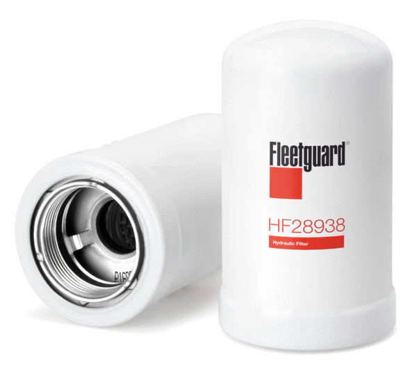 Fleetguard HF28938 Hydraulic Filter Cross Reference: Donaldson P170480 Hydraulic Filter, Baldwin BT8333 Hydraulic Filter, Napa 1720 Hydraulic Filter, Wix 51720 Hydraulic Filter, Caterpillar 4I3948 Hydraulic Filter, Caterpillar 1843931 Hydraulic Filter, Caterpillar 4I3741 Hydraulic Filter