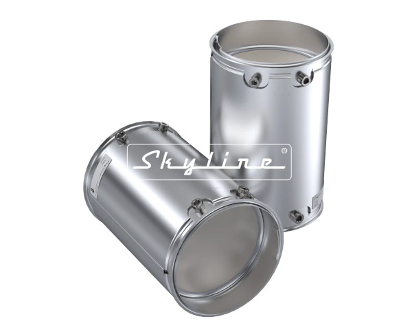 Cummins 5295607 DPF Filter - Front and Side View
