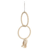 Double Rope Hoop Parrot Toy - Small Double Rope Hoop Parrot Toy - Small