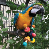 Wooden Twirler Perch Spinning Parrot Toy