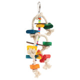 Buddy Wood & Rope Parrot Toy