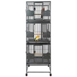 Triple Parrot Cage - Antique