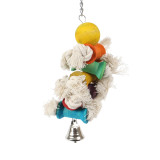 Spool Stacker Wood & Rope Parrot Toy
