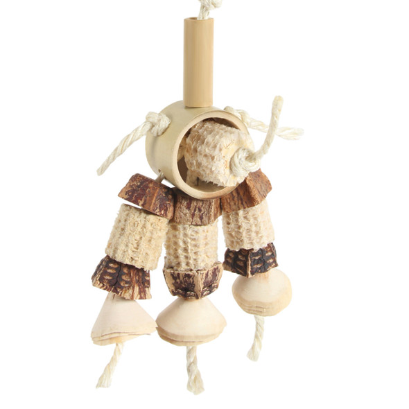 Natural Rings Parrot Toy - Small