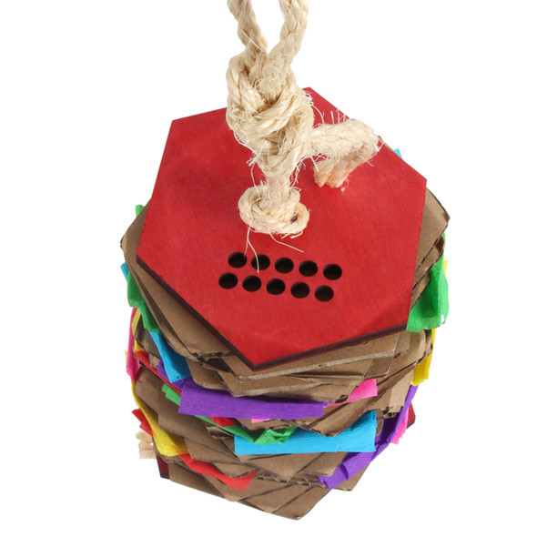 Accordion Cardboard Parrot Toy
