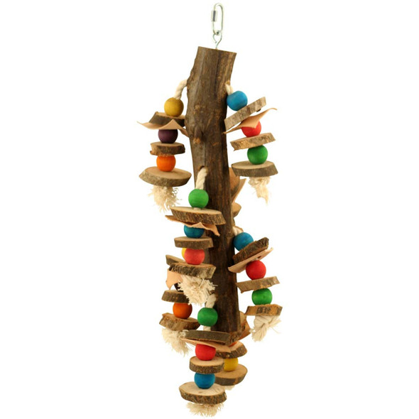 Natural Stacker Wooden Parrot Toy