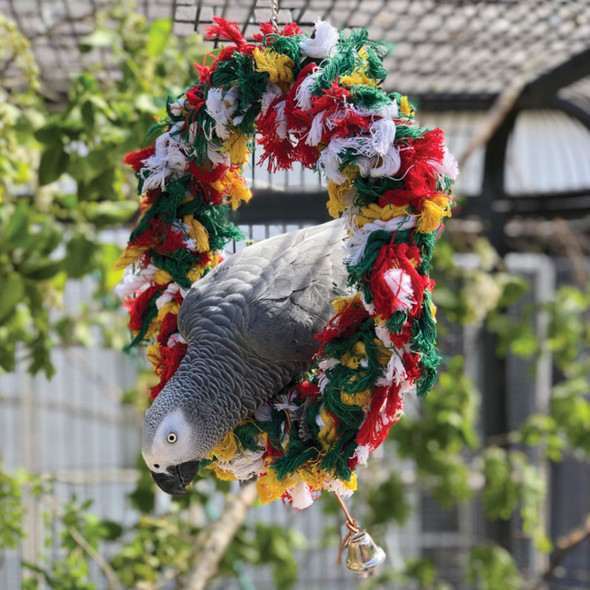 Rainbow Ring Parrot Preening Toy - Large