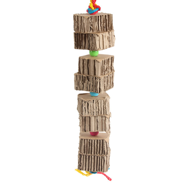 Blocks & Knots Chunky Cardboard Parrot Toy - Large
