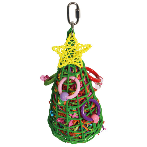 Vine Christmas Tree Parrot Toy