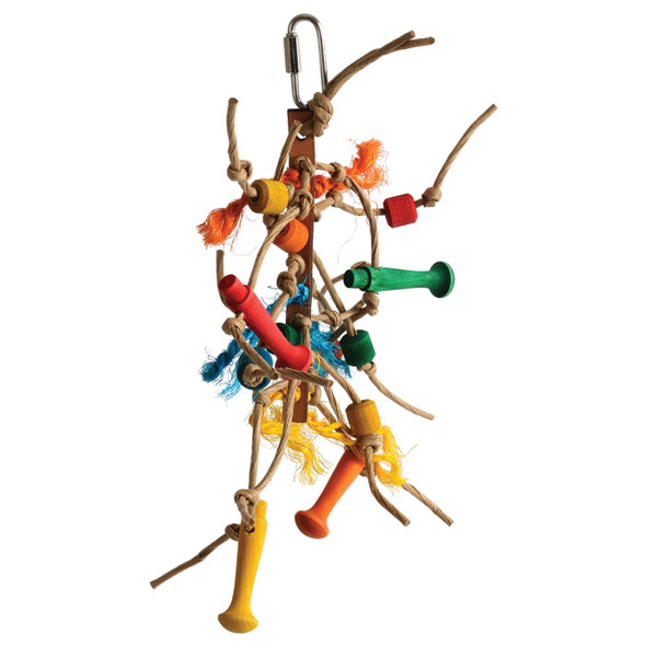 Verglas Wood & Rope Parrot Toy