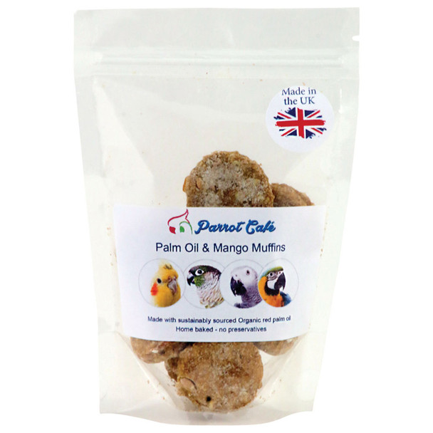 Parrot Cafe Palm Oil & Mango Muffin Treats - 100g