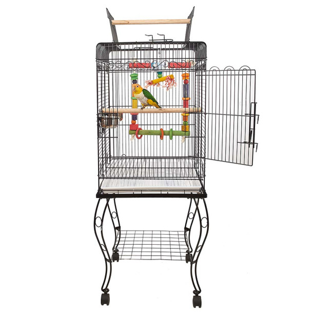 Gama Top Opening Small Parrot Cage with Stand