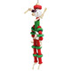 Father Christmas Wood and Rope Parrot Toy