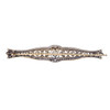 Silver over Gold Antique Diamond Brooch